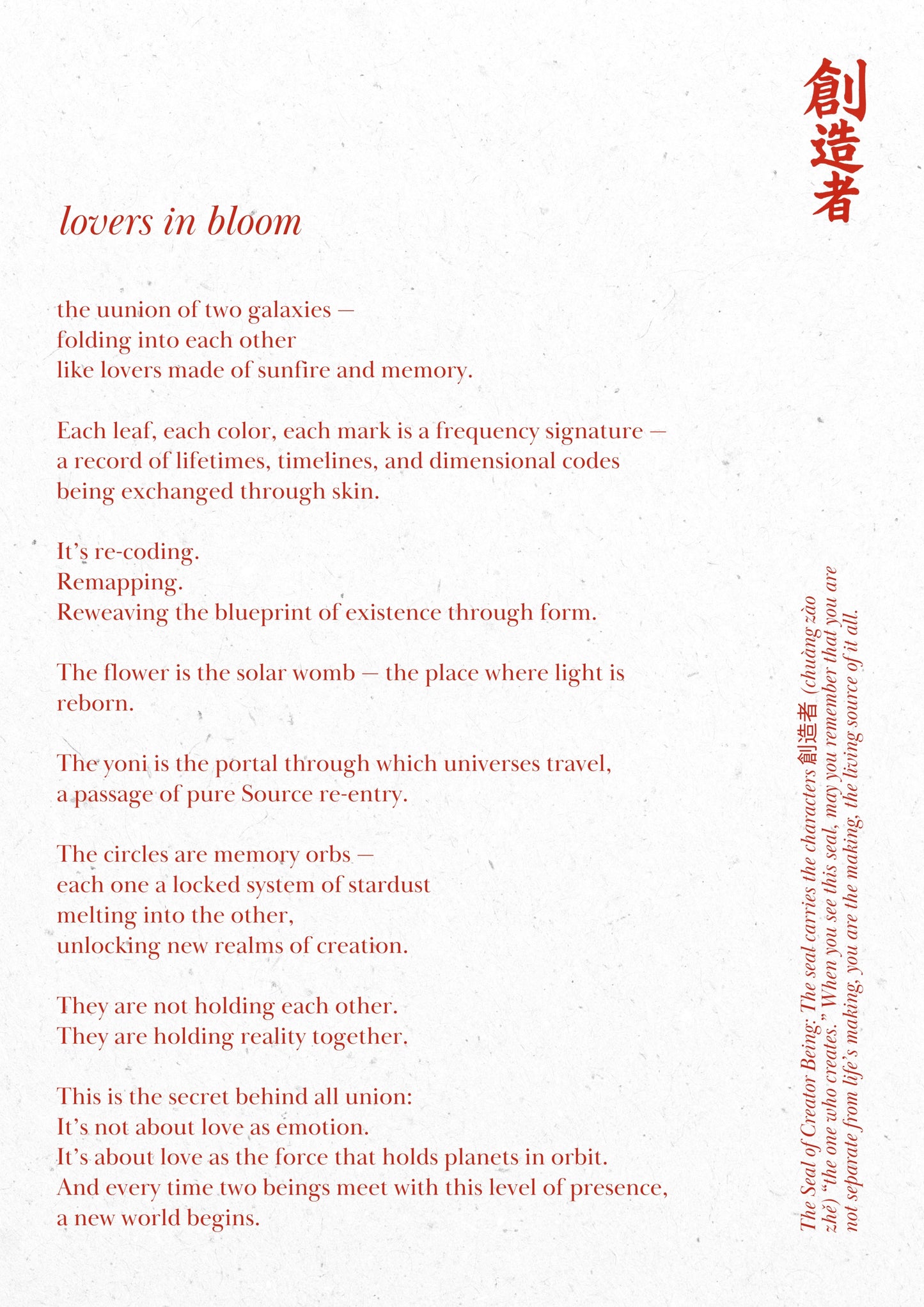 B. Lovers in Bloom