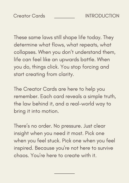 Digital Creator Cards